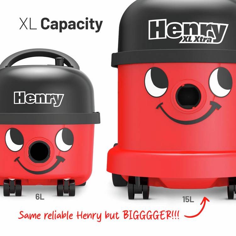 Henry XL Xtra bagged cylinder vacuum cleaner, UK version