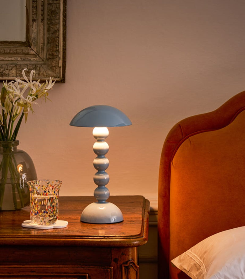 Addison Ross Bobbin rechargeable table lamp 30cm, imported from the UK