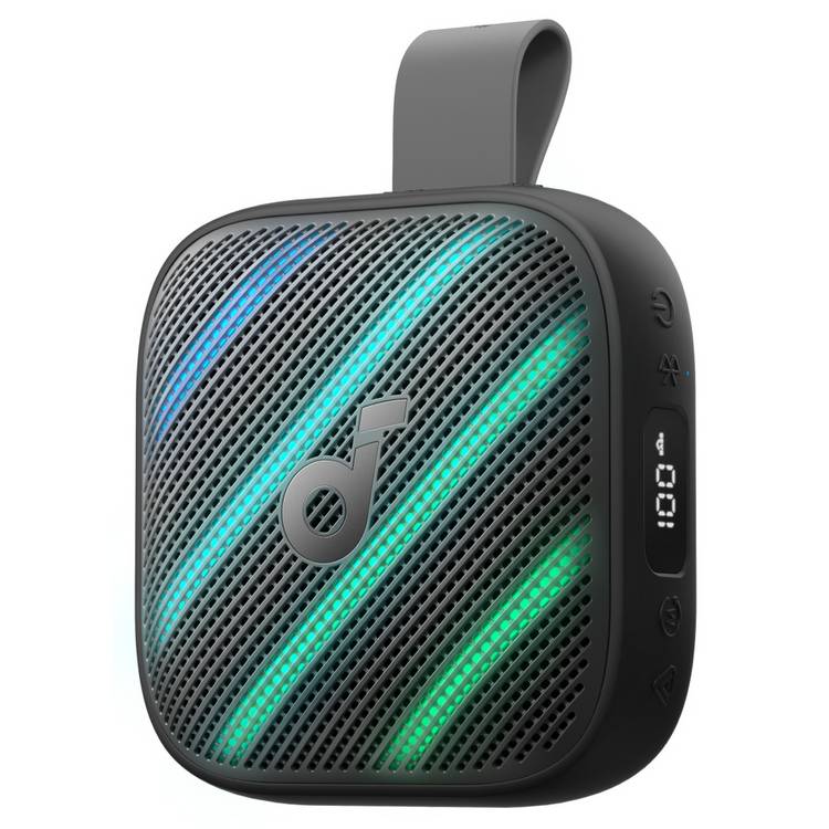 Soundcore Boom Go 3i Black portable Bluetooth speaker (British brand)