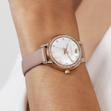 Radley watch mother of pearl dial pink leather strap 32mm, UK version