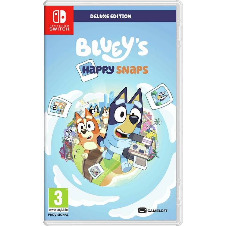 Bluey Happy Snaps Deluxe Edition Nintendo Switch game (British brand)
