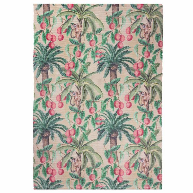 Furn Monkey Palm green rectangle outdoor rug 170x120cm - British product