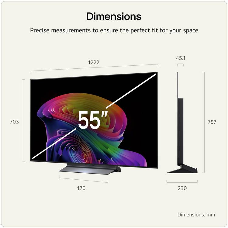 LG OLED55C65LA 55 inch OLED TV (British brand)