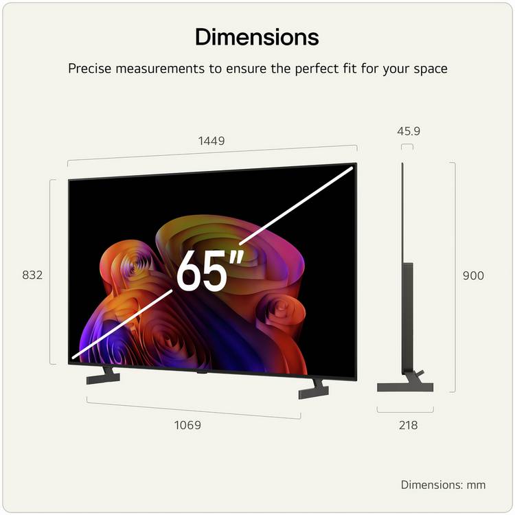 LG OLED 65 inch 4K TV, imported from the UK
