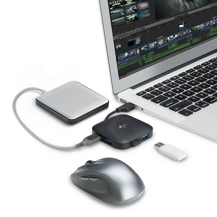 TP-Link UH400 USB 3.0 4 port hub - British product
