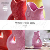 Wade pink ceramic fish jug 1.2L (British brand)