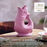 Wade pink ceramic fish jug 1.2L (British brand)