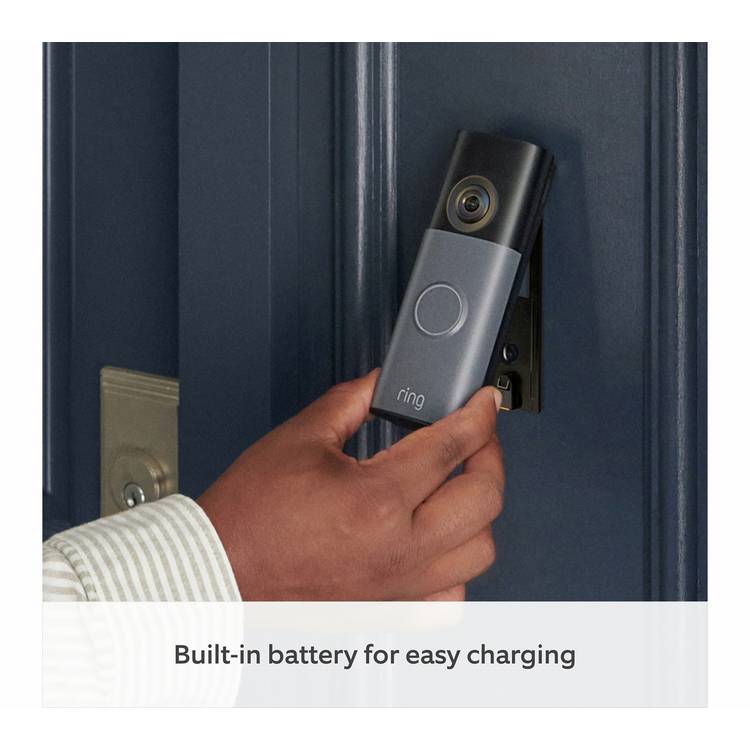 Ring Battery Video Doorbell Retinal 2K Chime Matte Mocha (British brand)