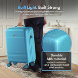 VonHaus 3-piece hard suitcases in teal - British product
