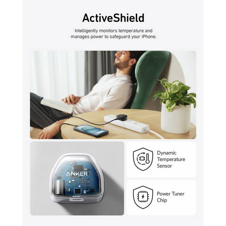 Anker Nano Pro 20W USB-C fast charger white (British brand)