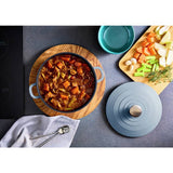 Morphy Richards casserole dish 4.1L blue (British brand)