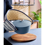 Morphy Richards casserole dish 4.1L blue (British brand)