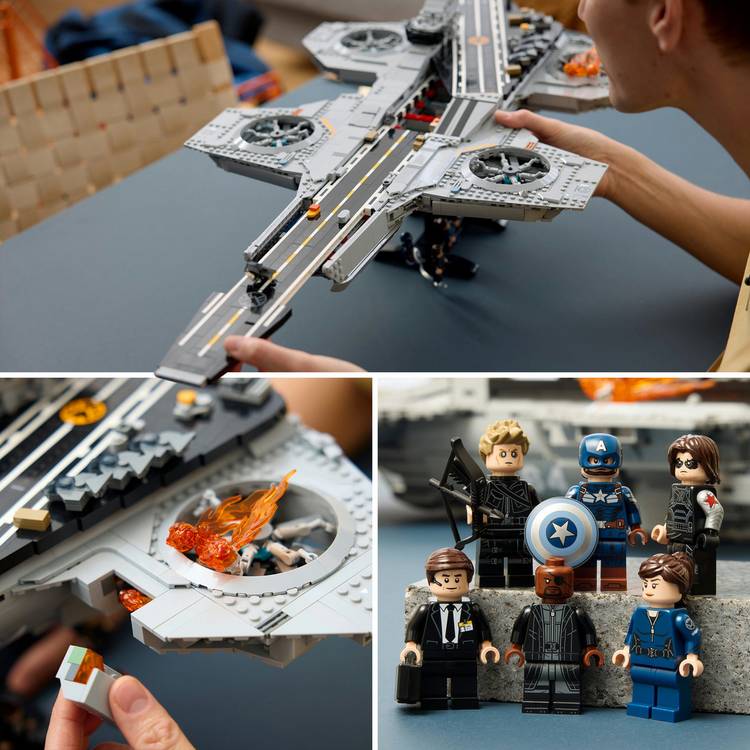 LEGO Marvel S.H.I.E.L.D. Helicarrier model kit (British brand)