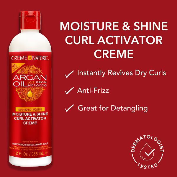 Creme of Nature Argan Oil Curl Activator Creme 355ml (British brand)