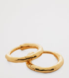 Monica Vinader gold vermeil mini huggie earrings, UK version
