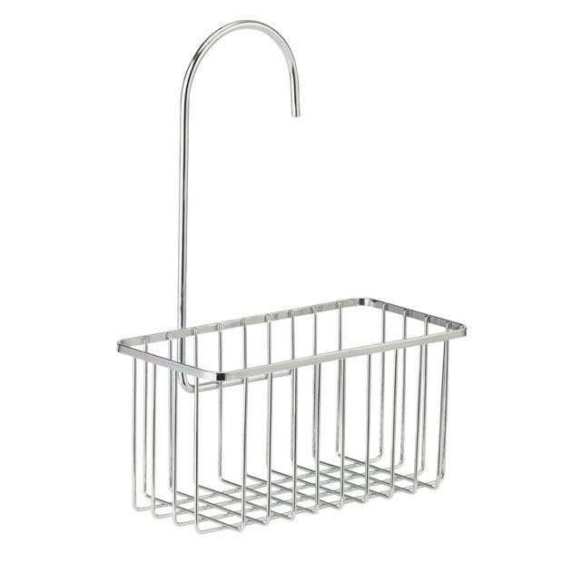 Argos Home steel hookover shower caddy with open basket, UK version