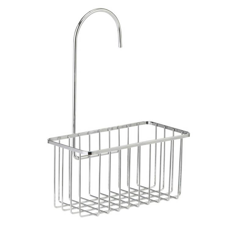 Argos Home steel hookover shower caddy with open basket, UK version