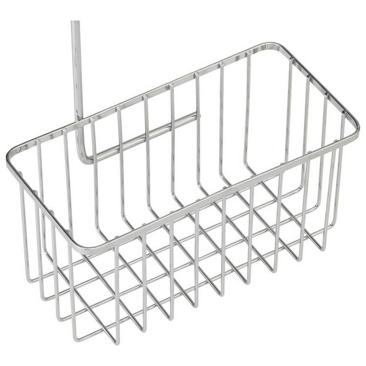 Argos Home steel hookover shower caddy with open basket, UK version