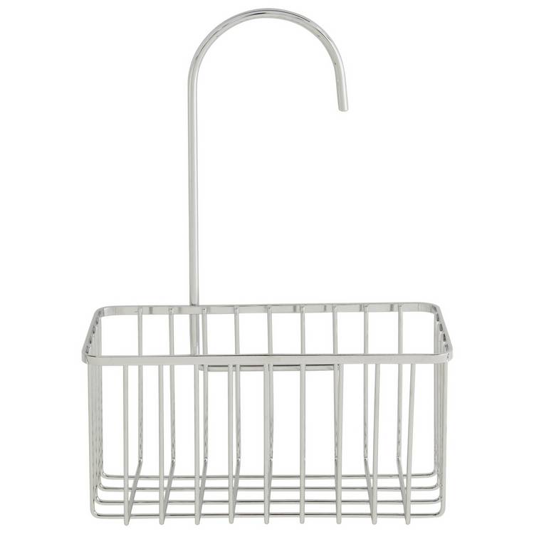 Argos Home steel hookover shower caddy with open basket, UK version