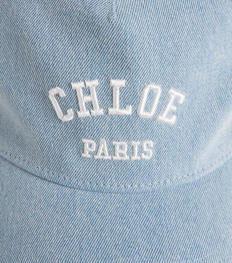 Chloé Kids cotton embroidered baseball cap - British product
