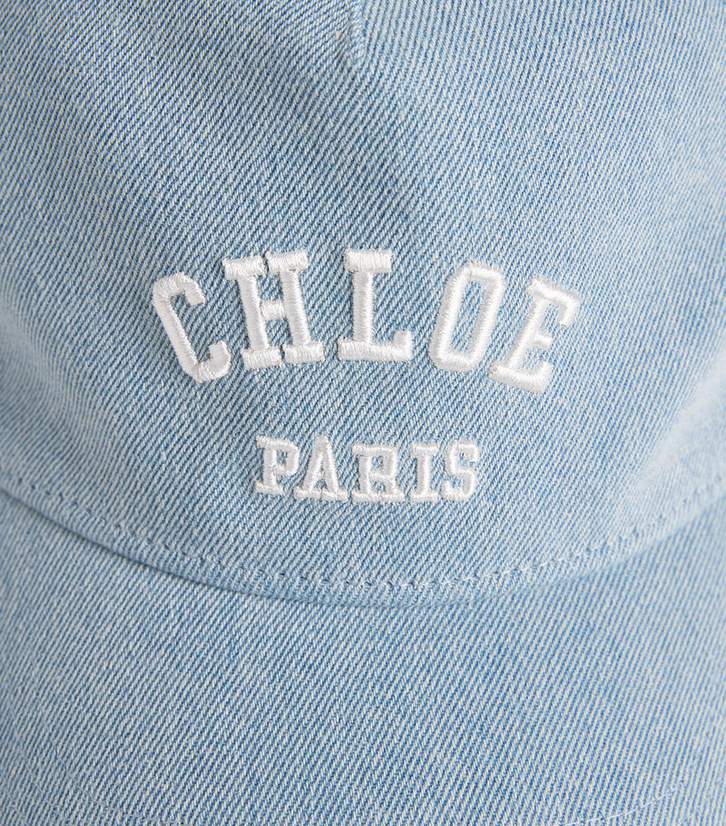 Chloé Kids cotton embroidered baseball cap - British product