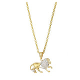 Argos Revere Men's 9ct Yellow Gold Two Tone Lion Pendant Necklace- Buy online at McGrocer