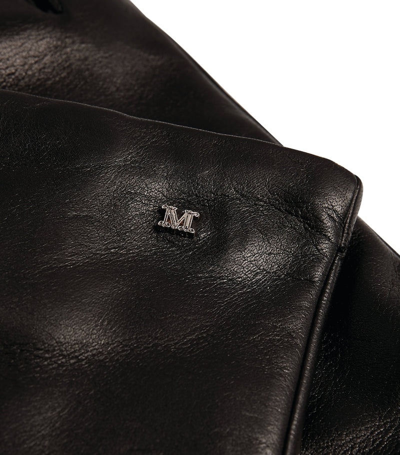Max Mara lamb leather gloves with wool lining (British brand)
