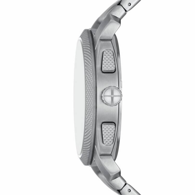 Fossil Machine Chronograph watch with stainless steel bracelet (British brand)
