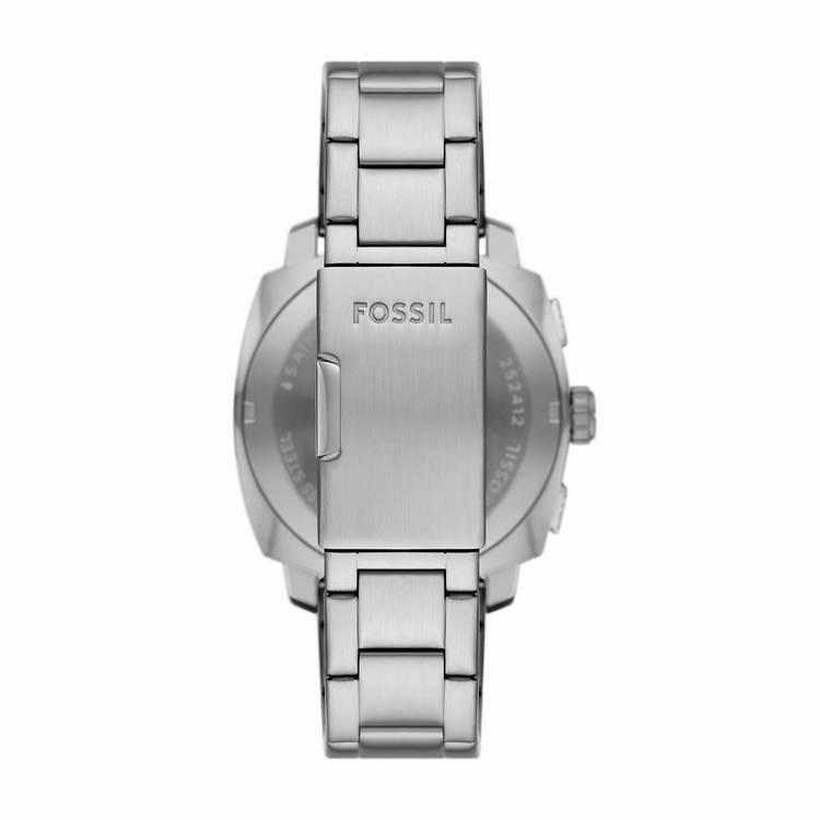 Fossil Machine Chronograph watch with stainless steel bracelet (British brand)