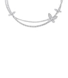 Graff white gold diamond butterfly necklace 43cm, UK version