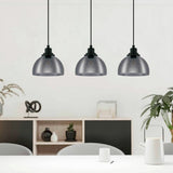 Eglo Beleser 3 light pendant dark grey - British product