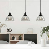 Eglo Beleser 3 light pendant dark grey - British product