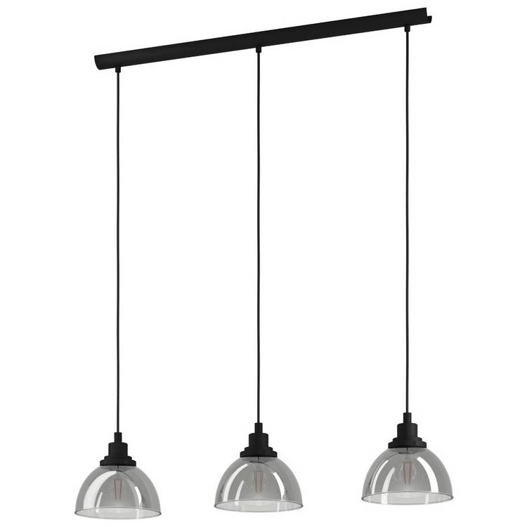 Eglo Beleser 3 light pendant dark grey - British product