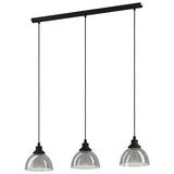 Eglo Beleser 3 light pendant dark grey - British product