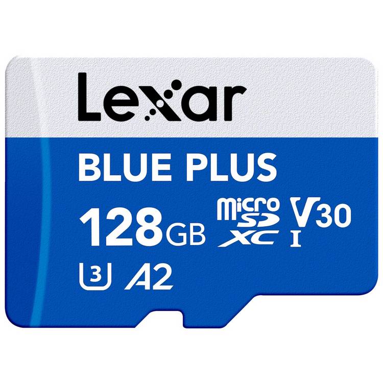 Lexar BLUE PLUS microSDXC memory card 128GB - British product