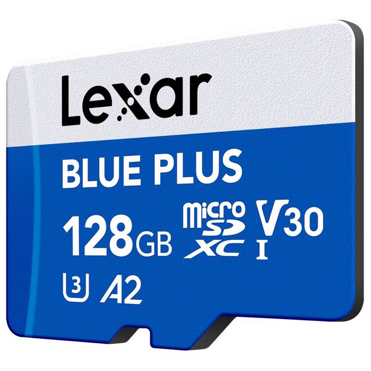 Lexar BLUE PLUS microSDXC memory card 128GB - British product