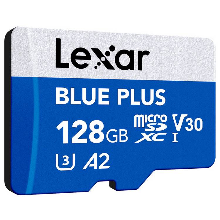 Lexar BLUE PLUS microSDXC memory card 128GB - British product