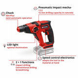 Einhell TE-HD 18/12 Li cordless SDS drill 18V (British brand)