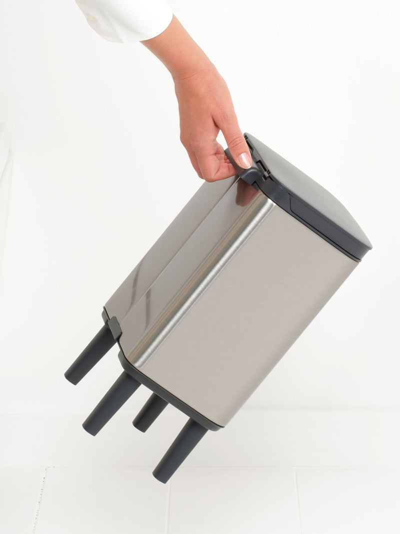 Brabantia silver waste bin 4L - British product