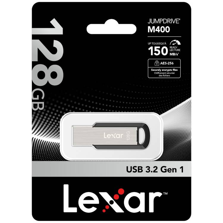 Lexar JumpDrive M400 128GB USB flash drive - British product
