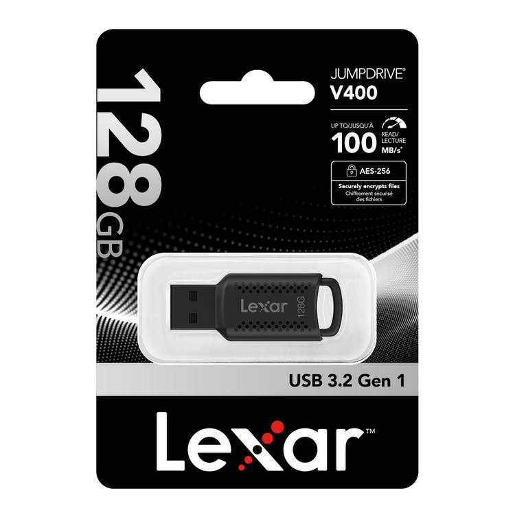 Lexar JumpDrive V400 flash drive 128GB (British brand)