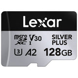 Argos Lexar SILVER PLUS 128GB microSDXC UHS-I Memory Card with SD Adaptor- Buy online at McGrocer