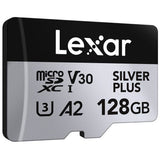 Lexar SILVER PLUS microSDXC memory card 128GB (British brand)