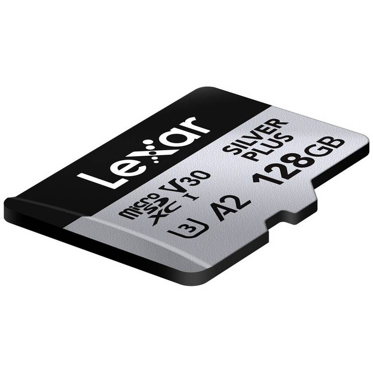Lexar SILVER PLUS microSDXC memory card 128GB (British brand)