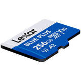Lexar BLUE PLUS microSDXC memory card 256GB (British brand)