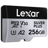 Lexar SILVER PLUS 256GB microSDXC memory card - British product