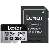 Lexar SILVER PLUS 256GB microSDXC memory card - British product