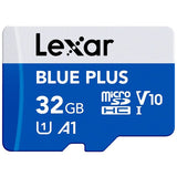 Lexar BLUE PLUS microSDHC 32GB memory card (British brand)
