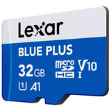 Lexar BLUE PLUS microSDHC 32GB memory card (British brand)