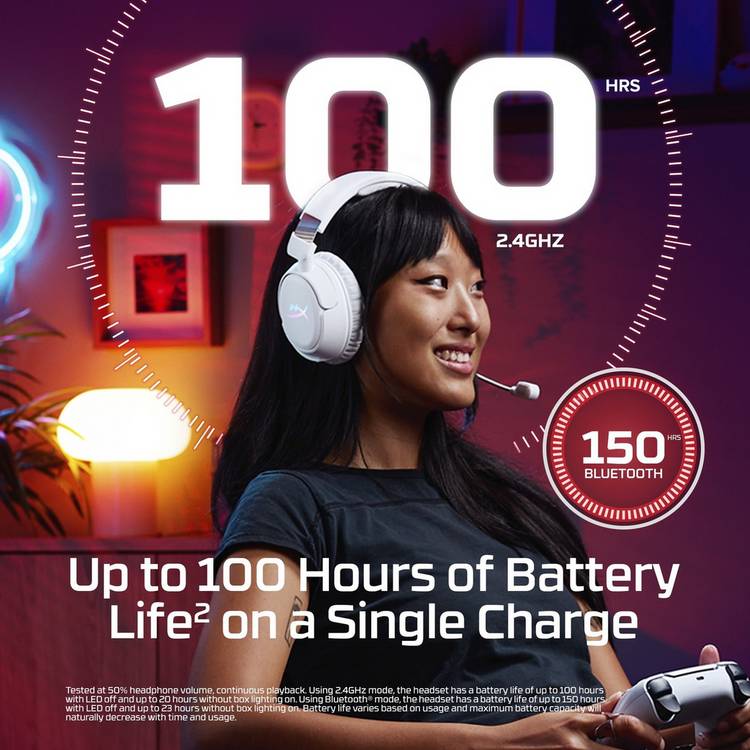 HyperX Cloud Flight 2 wireless headset, imported from the UK